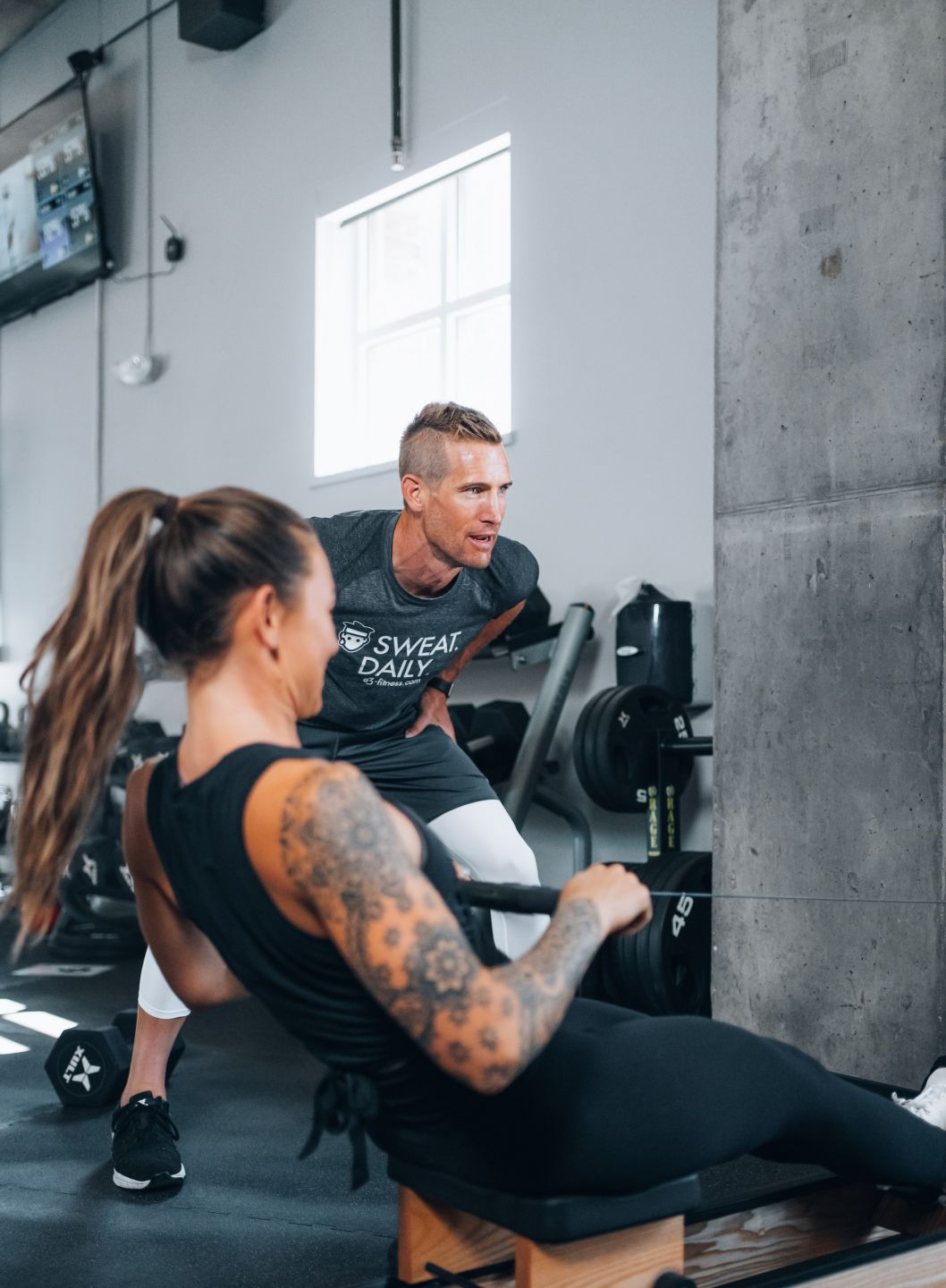 woman receiving one on one training