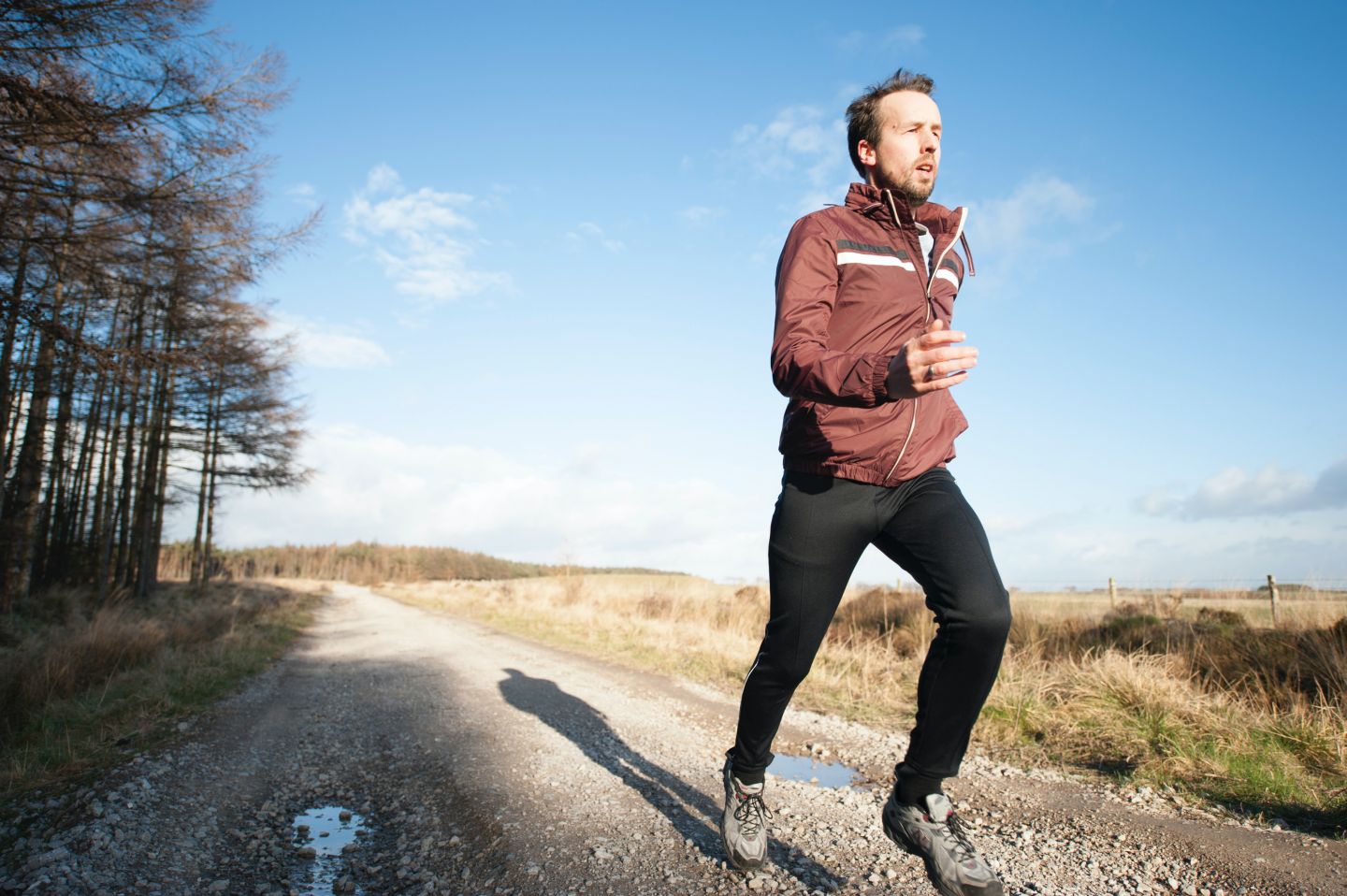 a man jogging